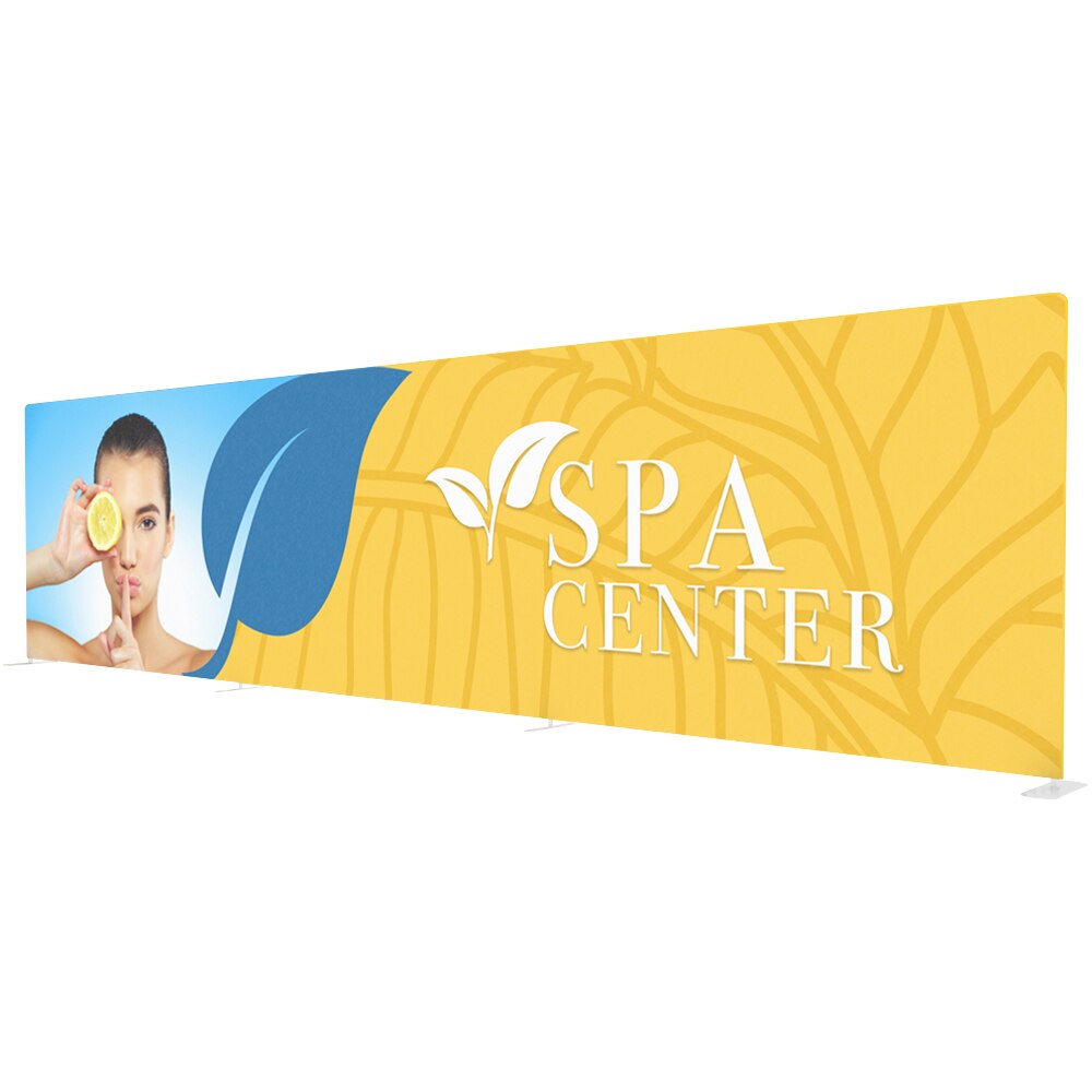 EZ Tube 30ft Straight — Single Sided Graphic Package with Black Back Fabric